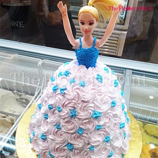Barbie Doll Cake delivered in Kochi