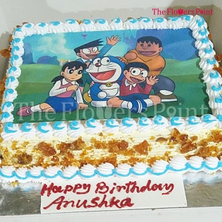Doraemon Photo Cake Delivered in Dehradun