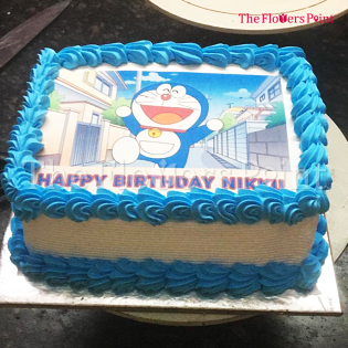Doraemon Photo Cake Delivered in Gurgaon