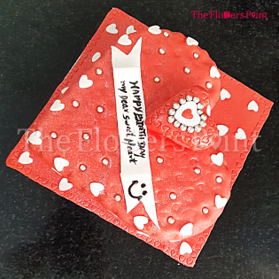 Heart Shape Rainbow Cake Delivered in Chennai