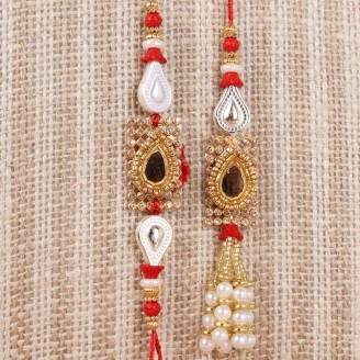 Pack of Two Rakhi For Bhaiya Bhabhi