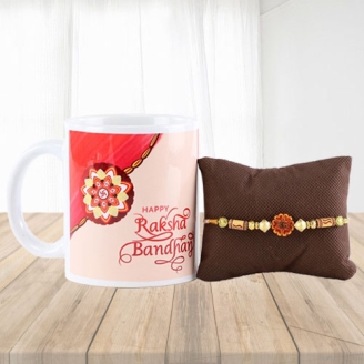 Photo Printed Mug With Rakhi