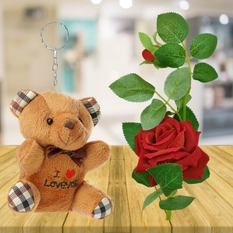 Keychain Rose Valentine Combo